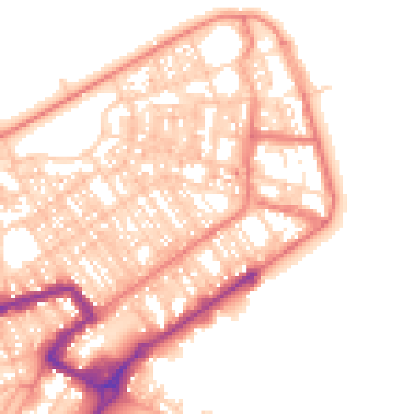 Daytime road noise heatmap for FY7 6EB