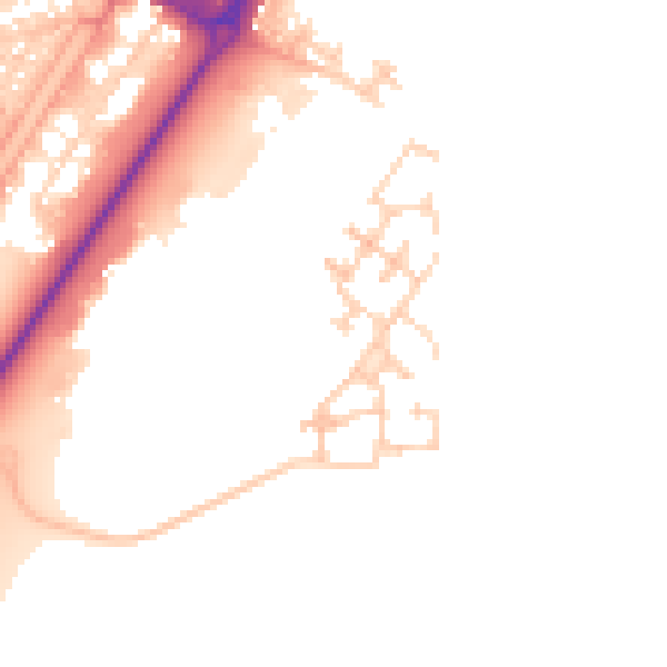 Daytime road noise heatmap for FY7 6FN