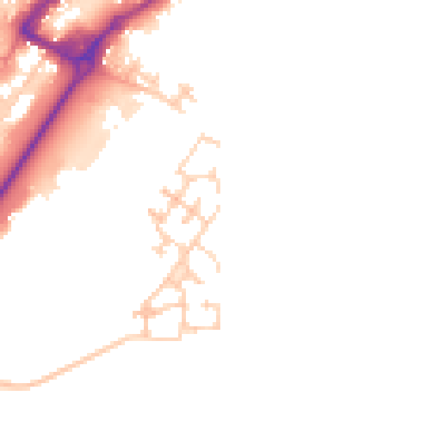 Daytime road noise heatmap for FY7 6HA