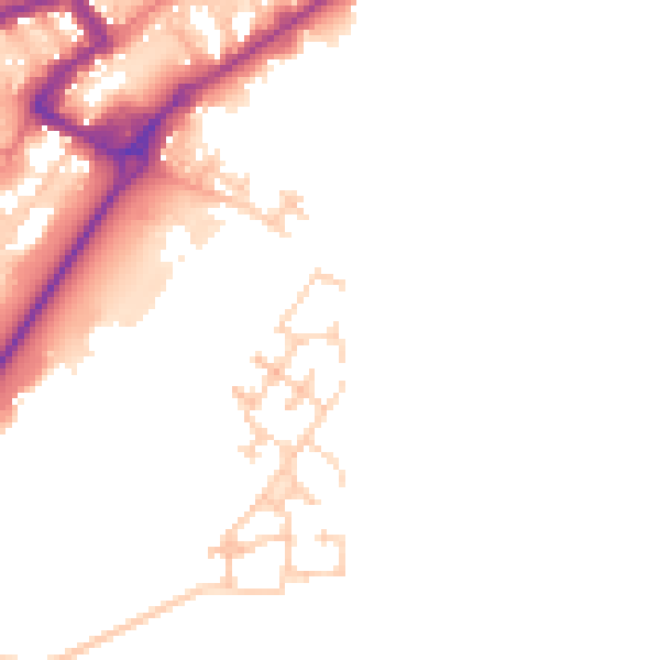 Daytime road noise heatmap for FY7 6HB
