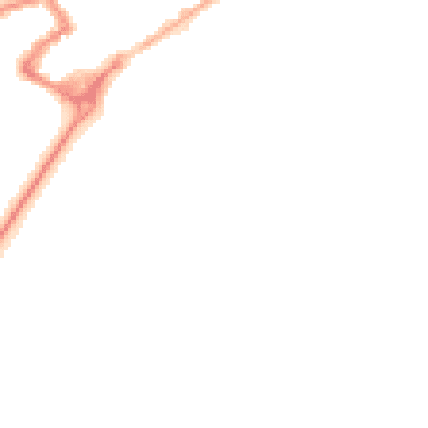 Night-time road noise heatmap for FY7 6HB