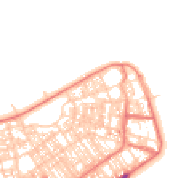 Daytime road noise heatmap for FY7 6HG