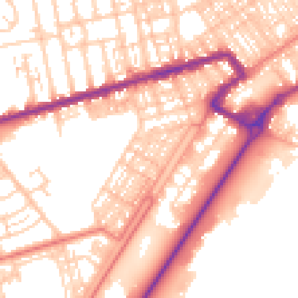 Daytime road noise heatmap for FY7 6TY