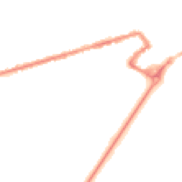 Night-time road noise heatmap for FY7 6TY