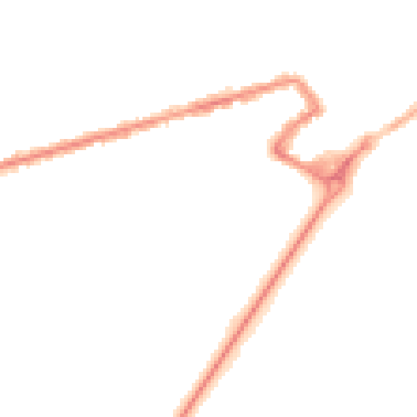 Night-time road noise heatmap for FY7 6UH