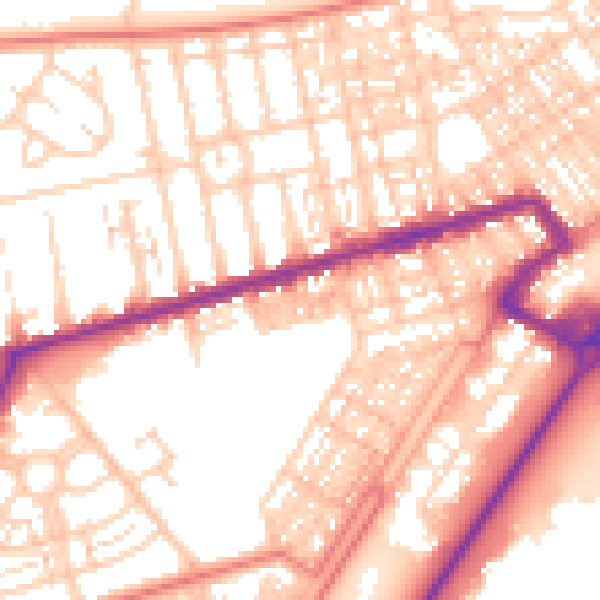 Daytime road noise heatmap for FY7 7AF