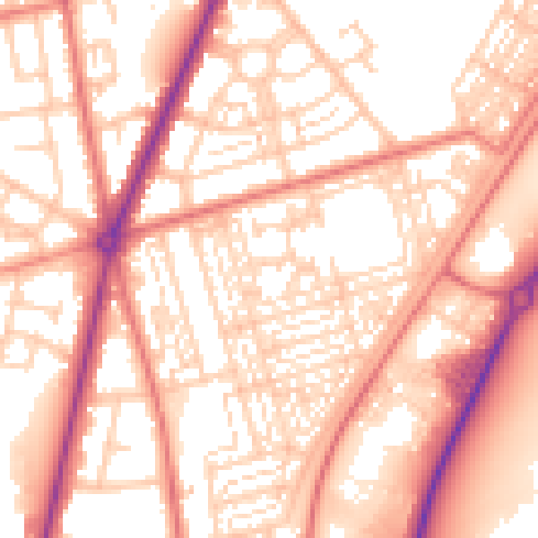 Daytime road noise heatmap for FY7 7FD