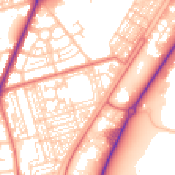 Daytime road noise heatmap for FY7 7LT