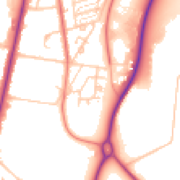 Daytime road noise heatmap for FY7 7PD
