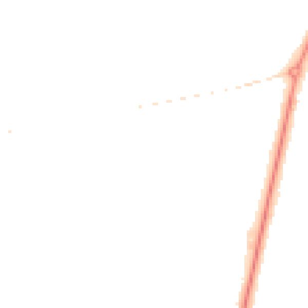 Night-time road noise heatmap for FY7 8ET