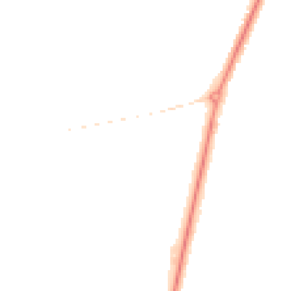 Night-time road noise heatmap for FY7 8EZ