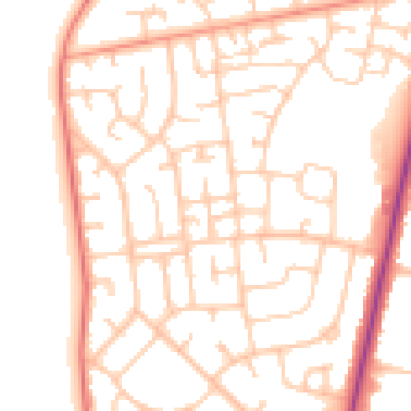 Daytime road noise heatmap for FY7 8NF