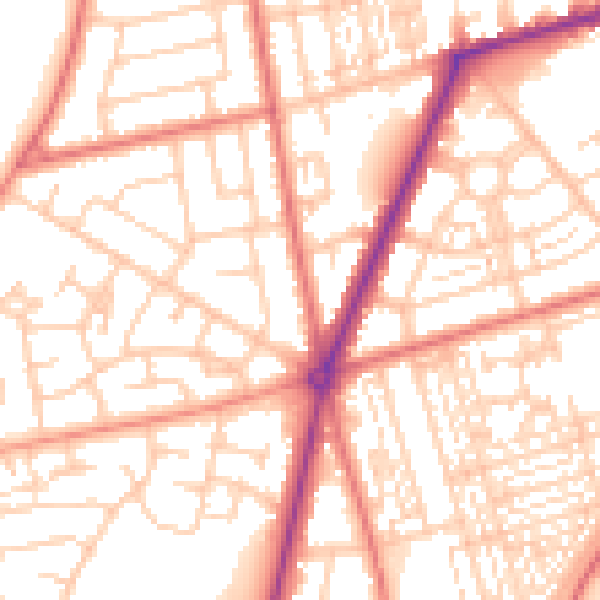 Daytime road noise heatmap for FY7 8PS