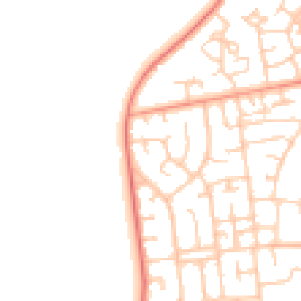 Daytime road noise heatmap for FY7 8QL