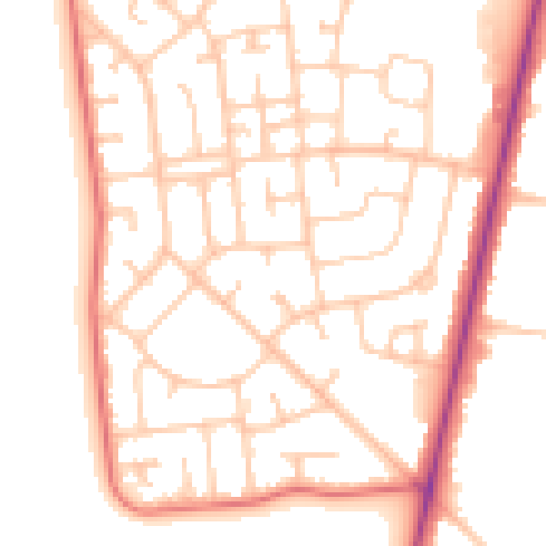 Daytime road noise heatmap for FY7 8QP