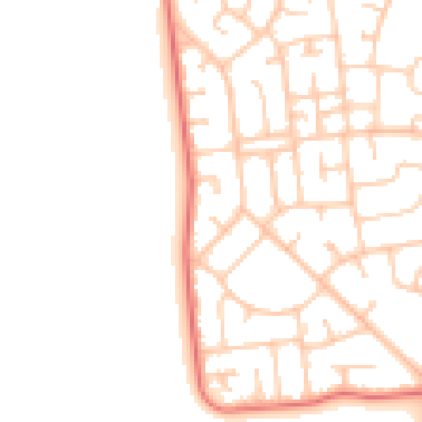 Daytime road noise heatmap for FY7 8RJ