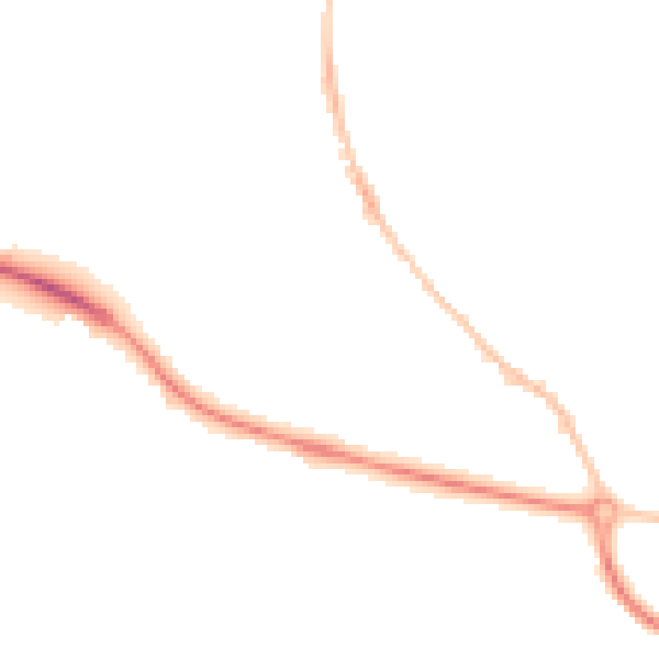 Night-time road noise heatmap for GL10 2AA