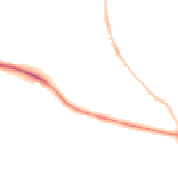 Night-time road noise heatmap for GL10 2AE