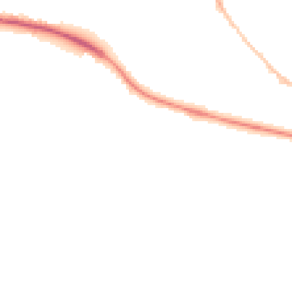 Night-time road noise heatmap for GL10 2AW