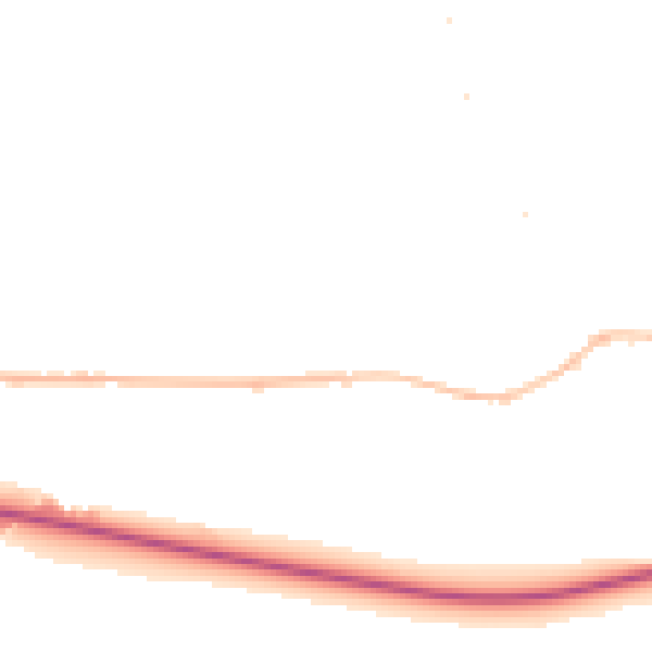 Night-time road noise heatmap for GL10 2BT