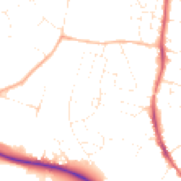 Daytime road noise heatmap for GL10 2DL