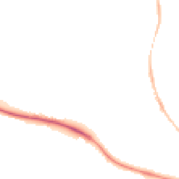 Night-time road noise heatmap for GL10 2DR