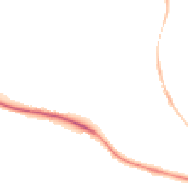 Night-time road noise heatmap for GL10 2DS
