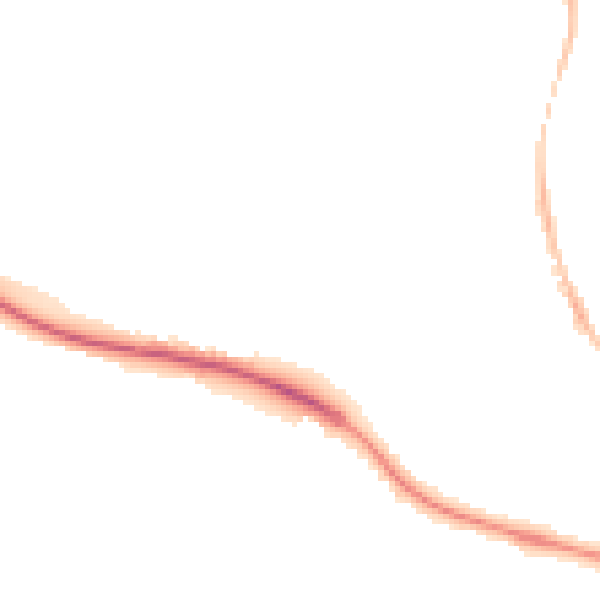 Night-time road noise heatmap for GL10 2DT