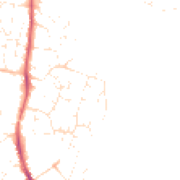 Daytime road noise heatmap for GL10 2EA