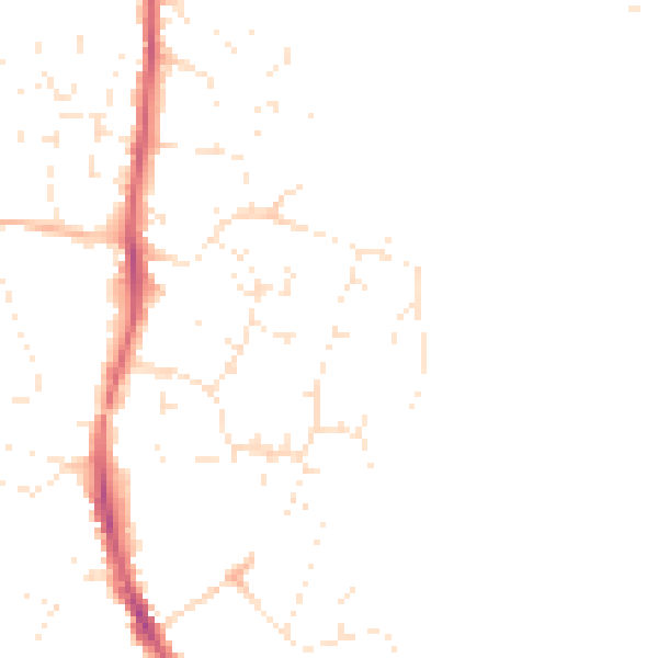 Daytime road noise heatmap for GL10 2ED