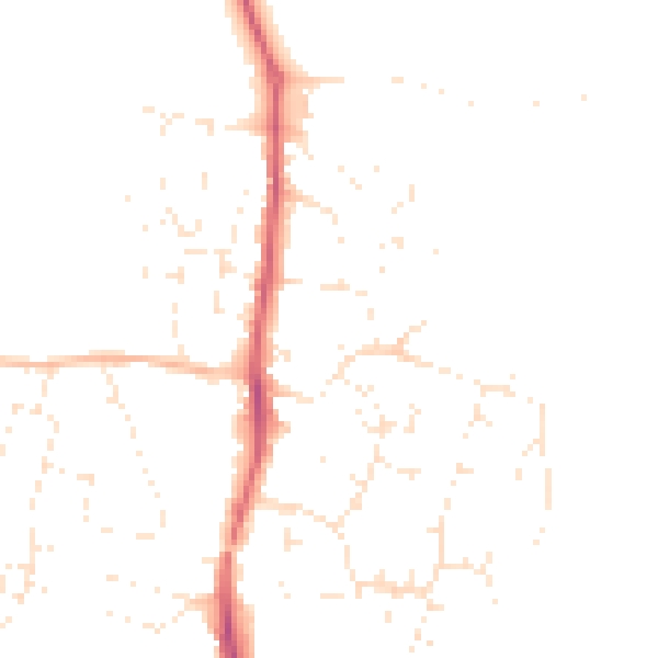 Daytime road noise heatmap for GL10 2EF