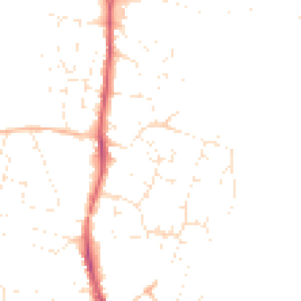 Daytime road noise heatmap for GL10 2EG