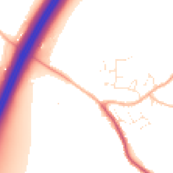 Daytime road noise heatmap for GL10 3AF