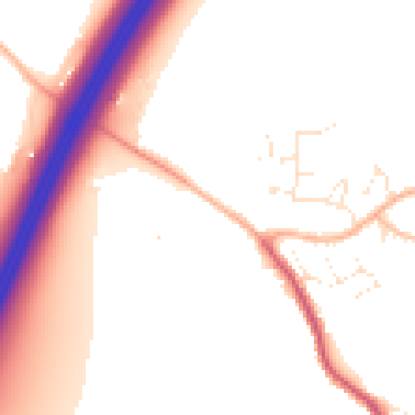 Daytime road noise heatmap for GL10 3AG