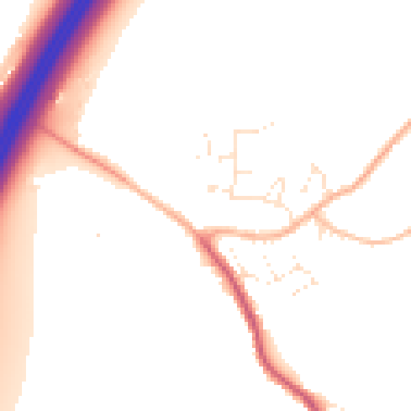 Daytime road noise heatmap for GL10 3AN
