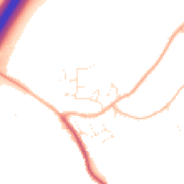 Daytime road noise heatmap for GL10 3AR