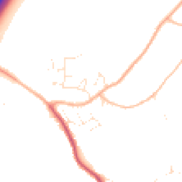 Daytime road noise heatmap for GL10 3AS