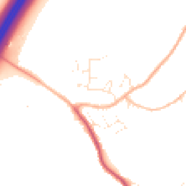Daytime road noise heatmap for GL10 3AW
