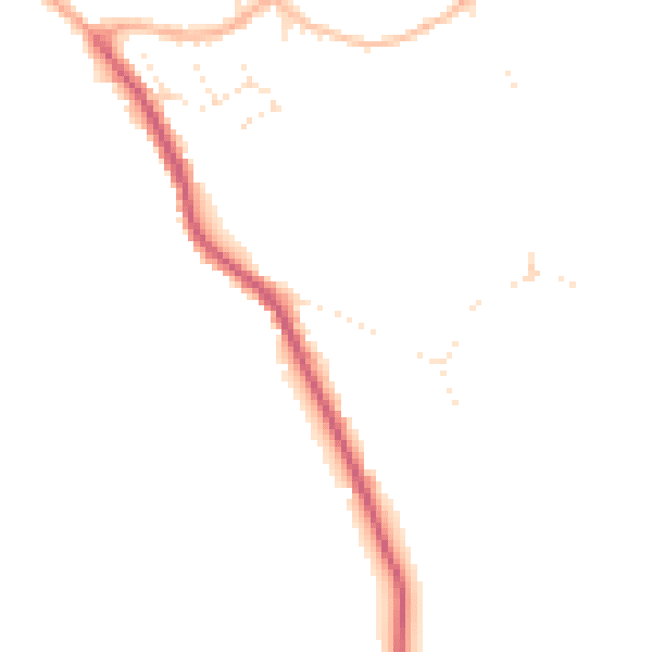 Daytime road noise heatmap for GL10 3AZ