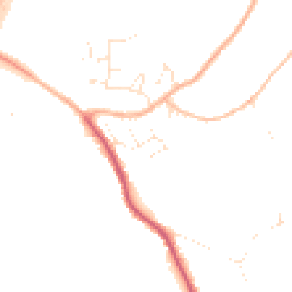 Daytime road noise heatmap for GL10 3BH