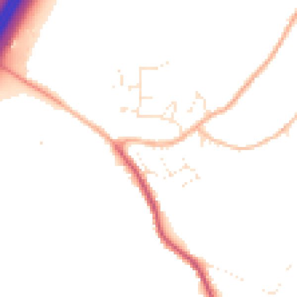 Daytime road noise heatmap for GL10 3BJ