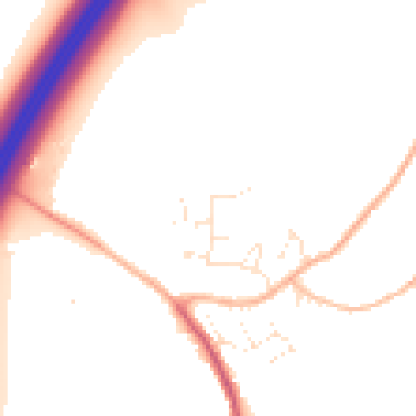 Daytime road noise heatmap for GL10 3BL