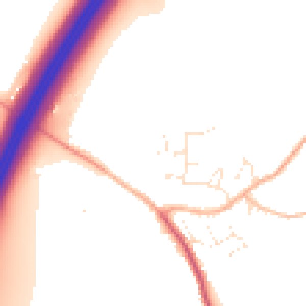 Daytime road noise heatmap for GL10 3BP