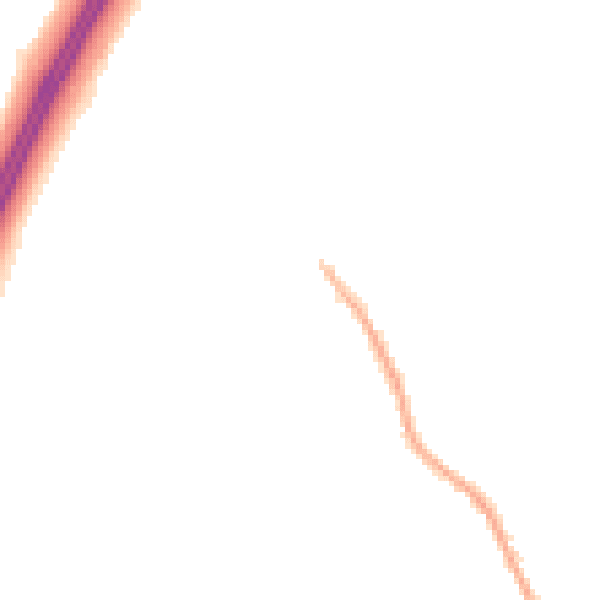 Night-time road noise heatmap for GL10 3GD