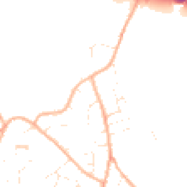Daytime road noise heatmap for GL10 3HL