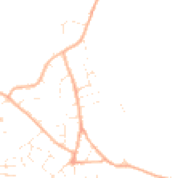 Daytime road noise heatmap for GL10 3HP