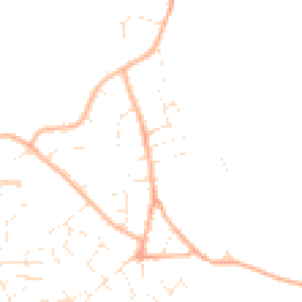 Daytime road noise heatmap for GL10 3HU