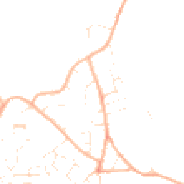 Daytime road noise heatmap for GL10 3HW