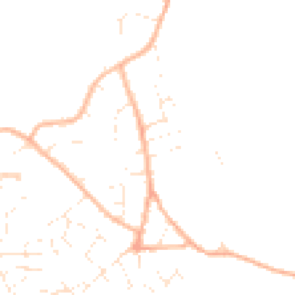 Daytime road noise heatmap for GL10 3HX