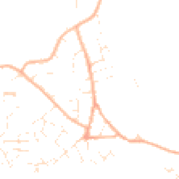Daytime road noise heatmap for GL10 3JA